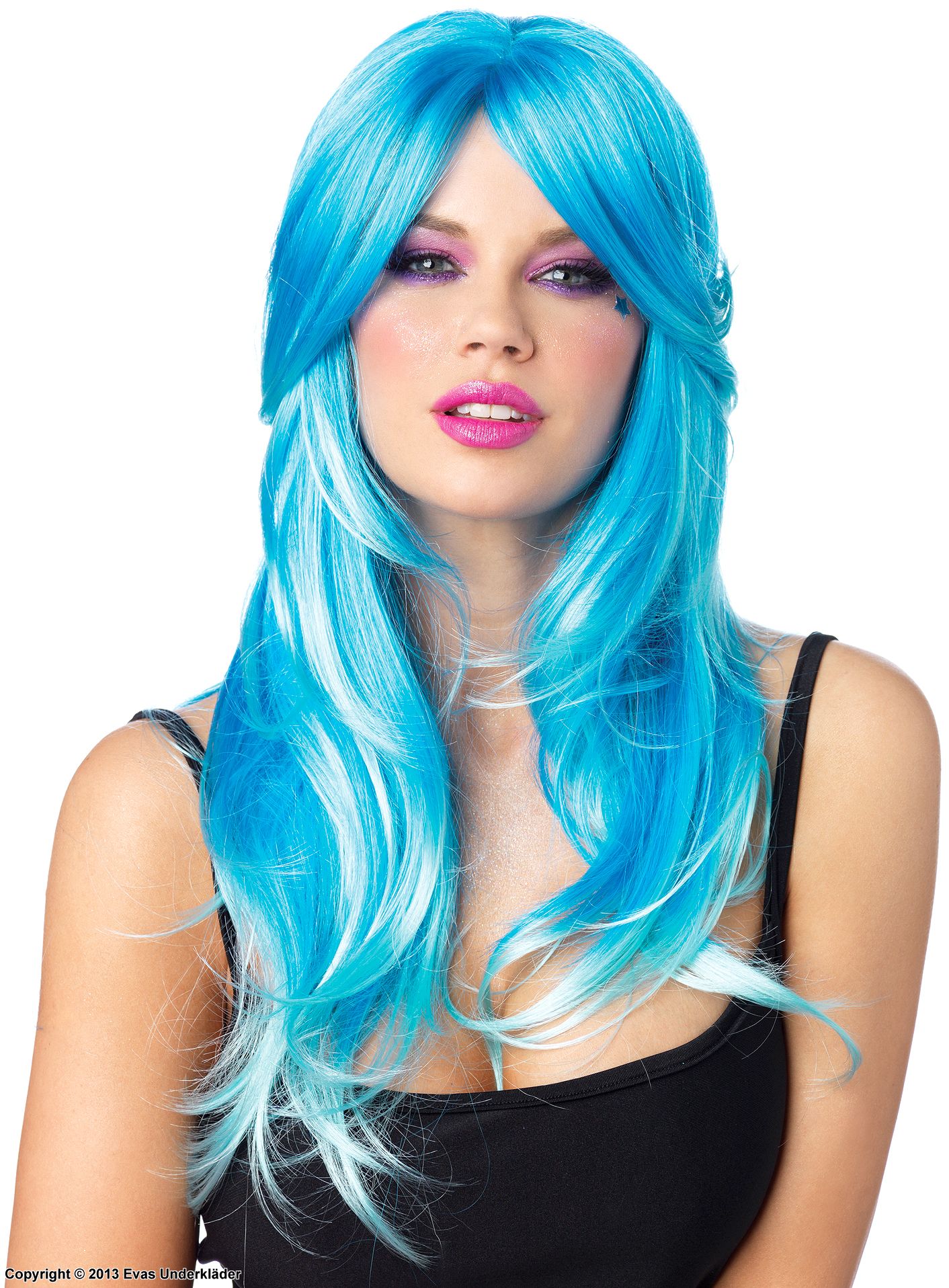 Two-Tone Long Curly Wig